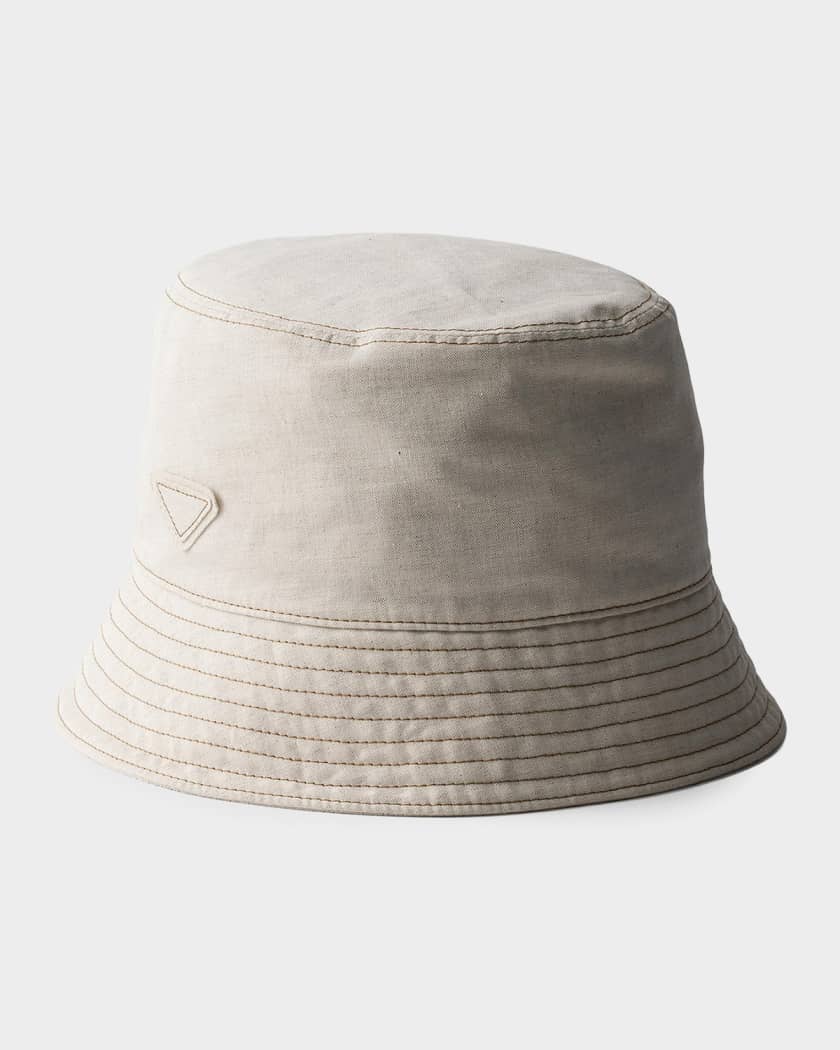 PRADA デニムバケットハット　XXL Prada Denim Bucket Hat | Neiman Marcus