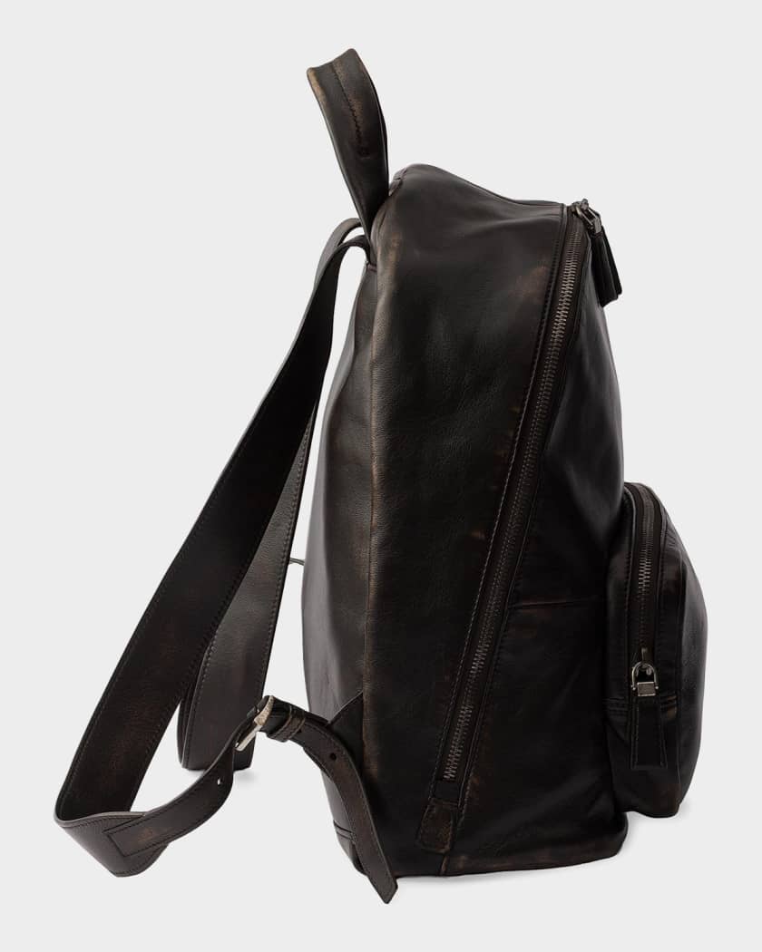 【PRADA Archive】Leather Backpack Prada Distressed Nappa Leather Backpack | Neiman Marcus
