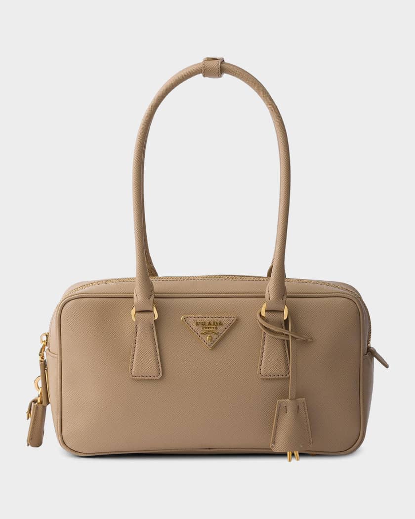 Prada Small Saffiano Leather Top-Handle Bag | Neiman Marcus