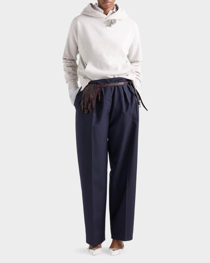 Prada Light Mohair Pants | Neiman Marcus