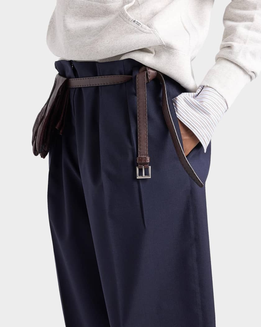 Prada Light Mohair Pants | Neiman Marcus