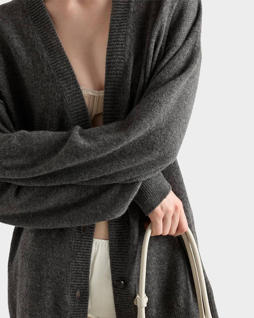 Prada Cashmere V-Neck Cardigan | Neiman Marcus