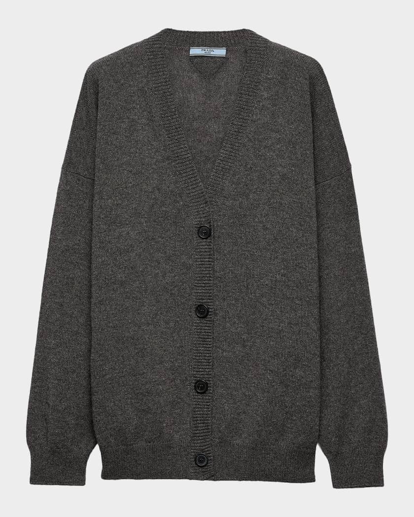 Prada Cashmere V-Neck Cardigan | Neiman Marcus