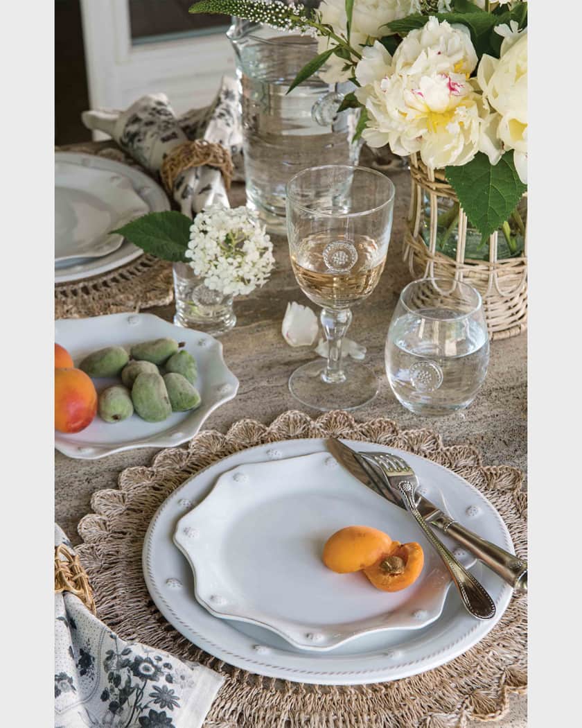 Berry & Thread Dinner Plate - Whitewash