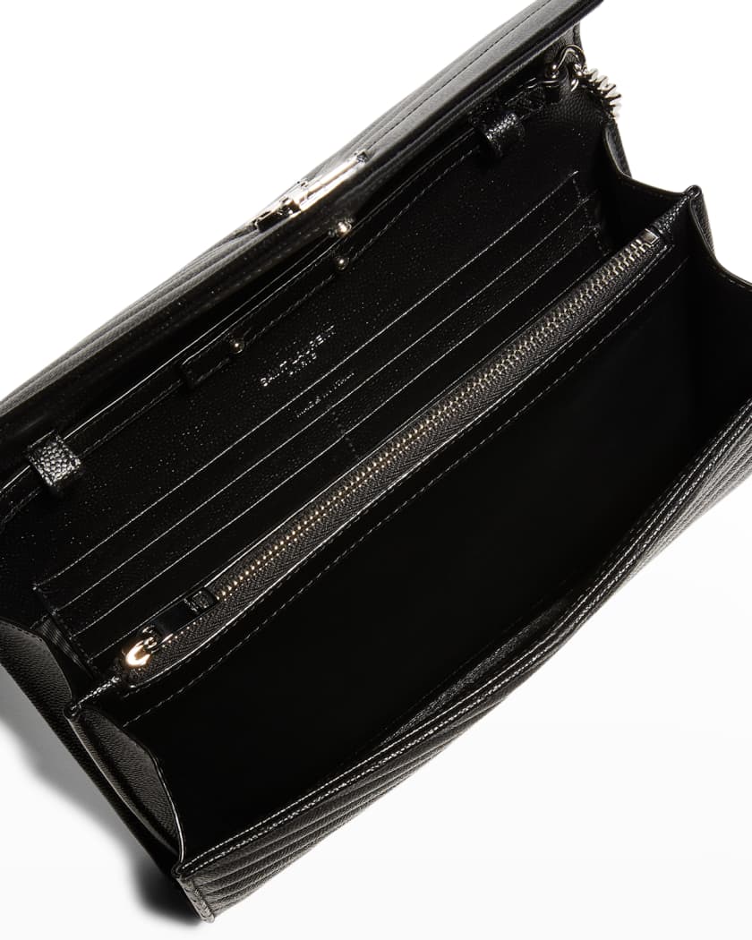Saint Laurent Envelope Small Leather Wallet on Chain