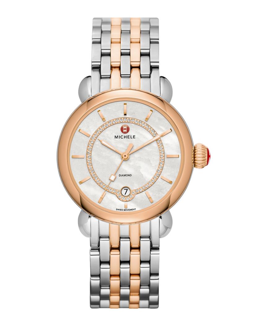 CSX-36 Elegance Diamond Watch head & Two-Tone Bracelet Strap  display picture 2