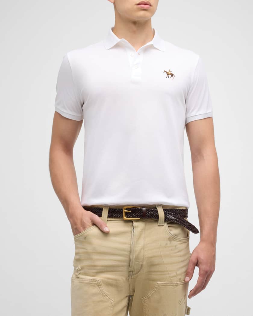 Ralph lauren slim fit white polo shirt top