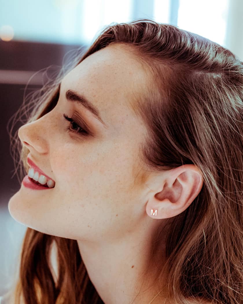 Maya brenner initial earrings online