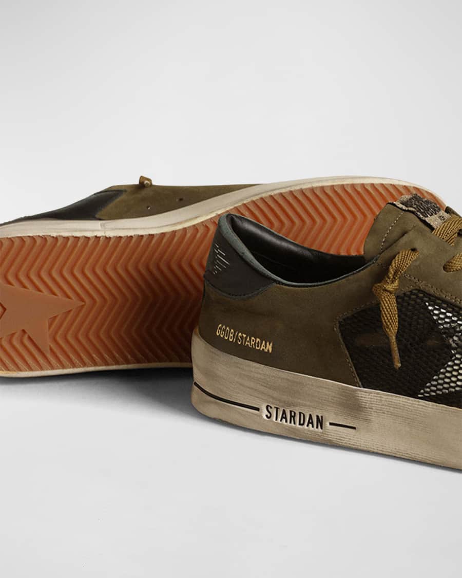 Men's Stardan Leather & Mesh Low-Top Sneakers