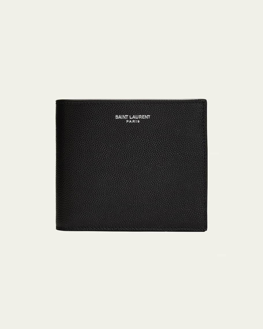 Saint Laurent East-West Calfskin Leather Wallet | Neiman Marcus