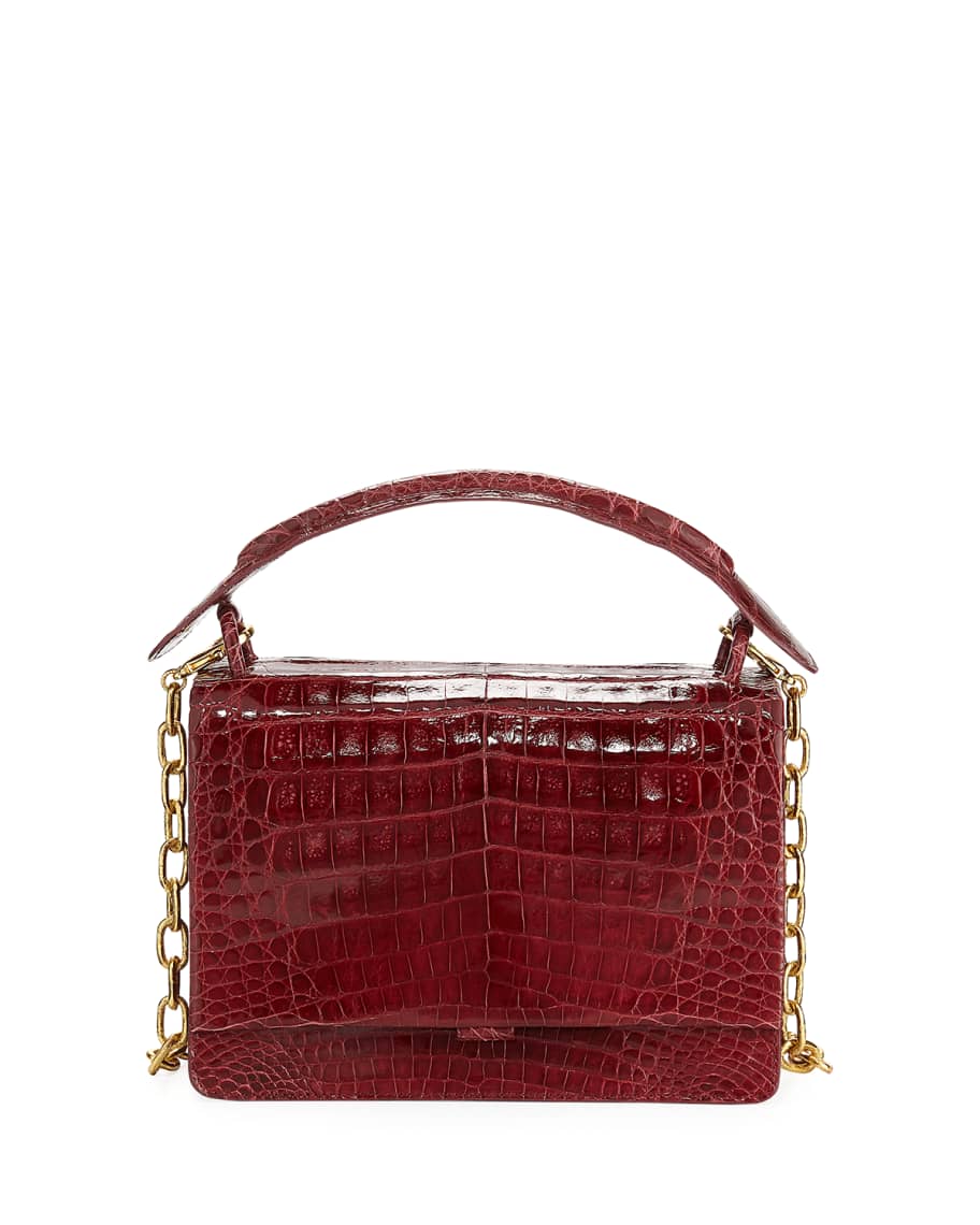 Nancy Gonzalez Medium Crocodile Top-Handle Bag | Neiman Marcus