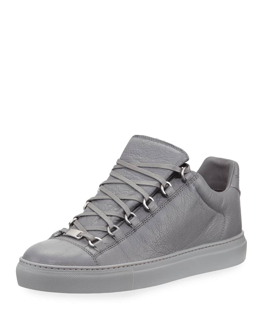 jeg er enig undskylde Glat Balenciaga Men's Arena Leather Low-Top Sneakers | Neiman Marcus