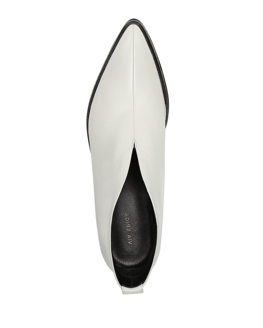 Via spiga fianna pointed ankle booties top