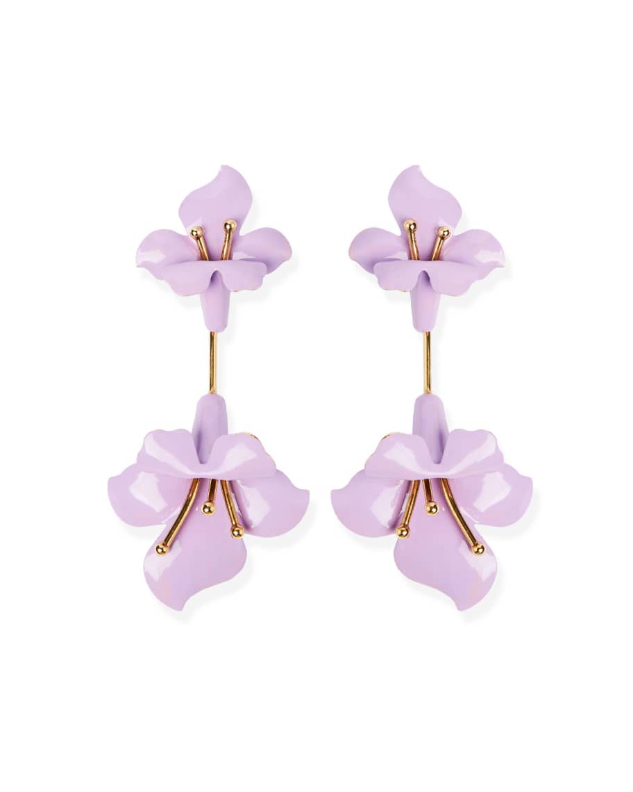 Jennifer Behr Orquida Flower Drop Earrings | Neiman Marcus