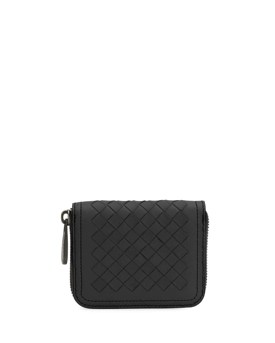 Bottega Veneta Mini Leather Zip Wallet | Neiman Marcus