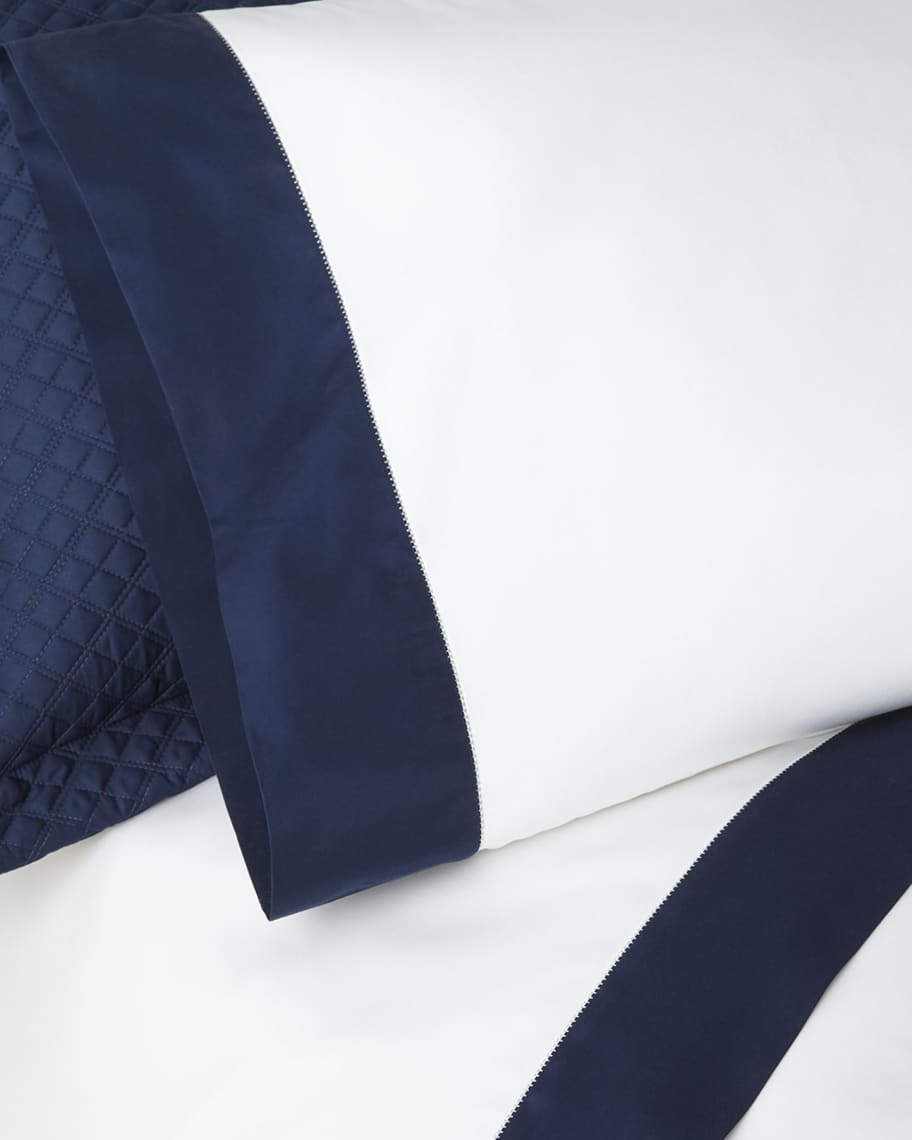 Ralph Lauren Home Organic Sateen Border Standard Pillowcase Neiman Marcus