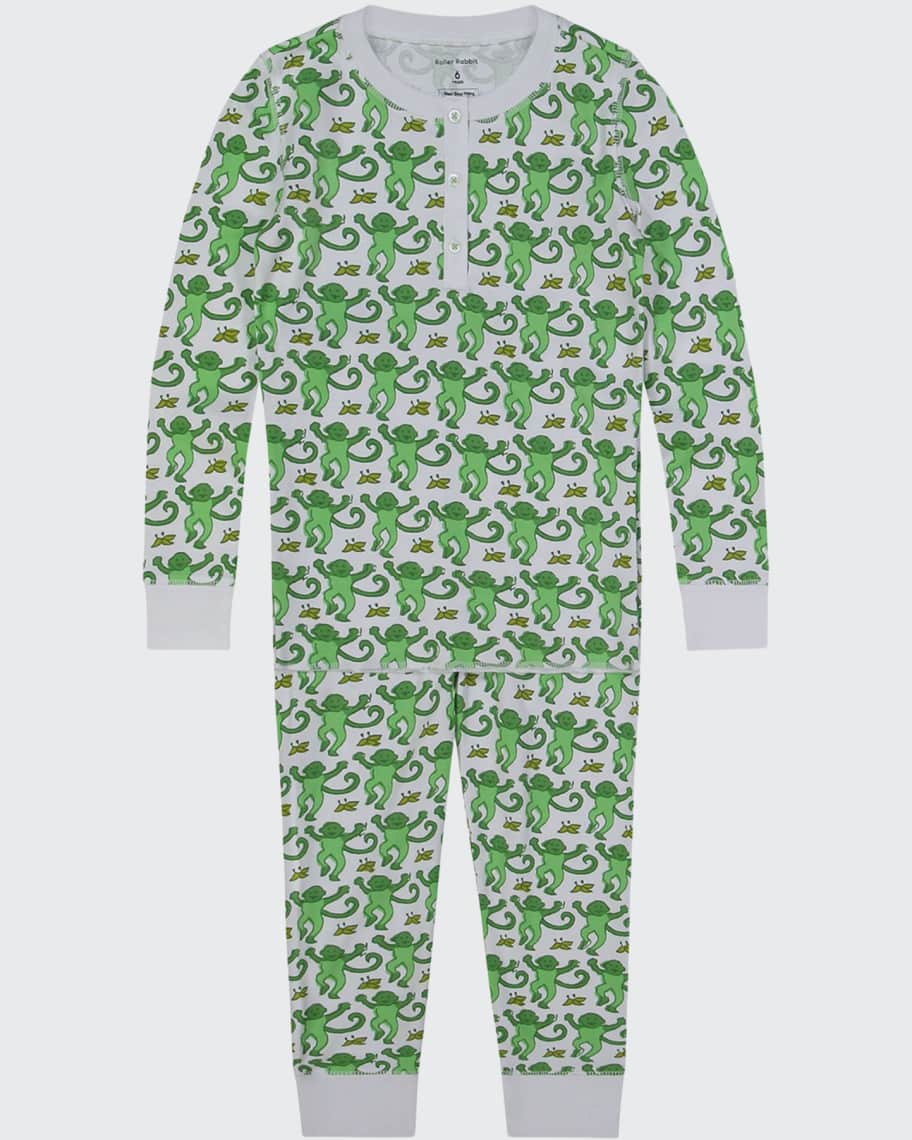 Roller rabbit on sale green monkey pajamas