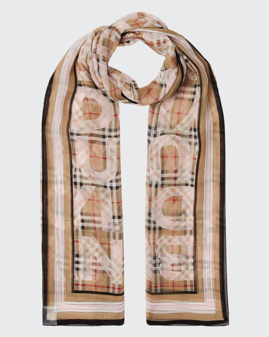 Burberry chiffon scarf shop