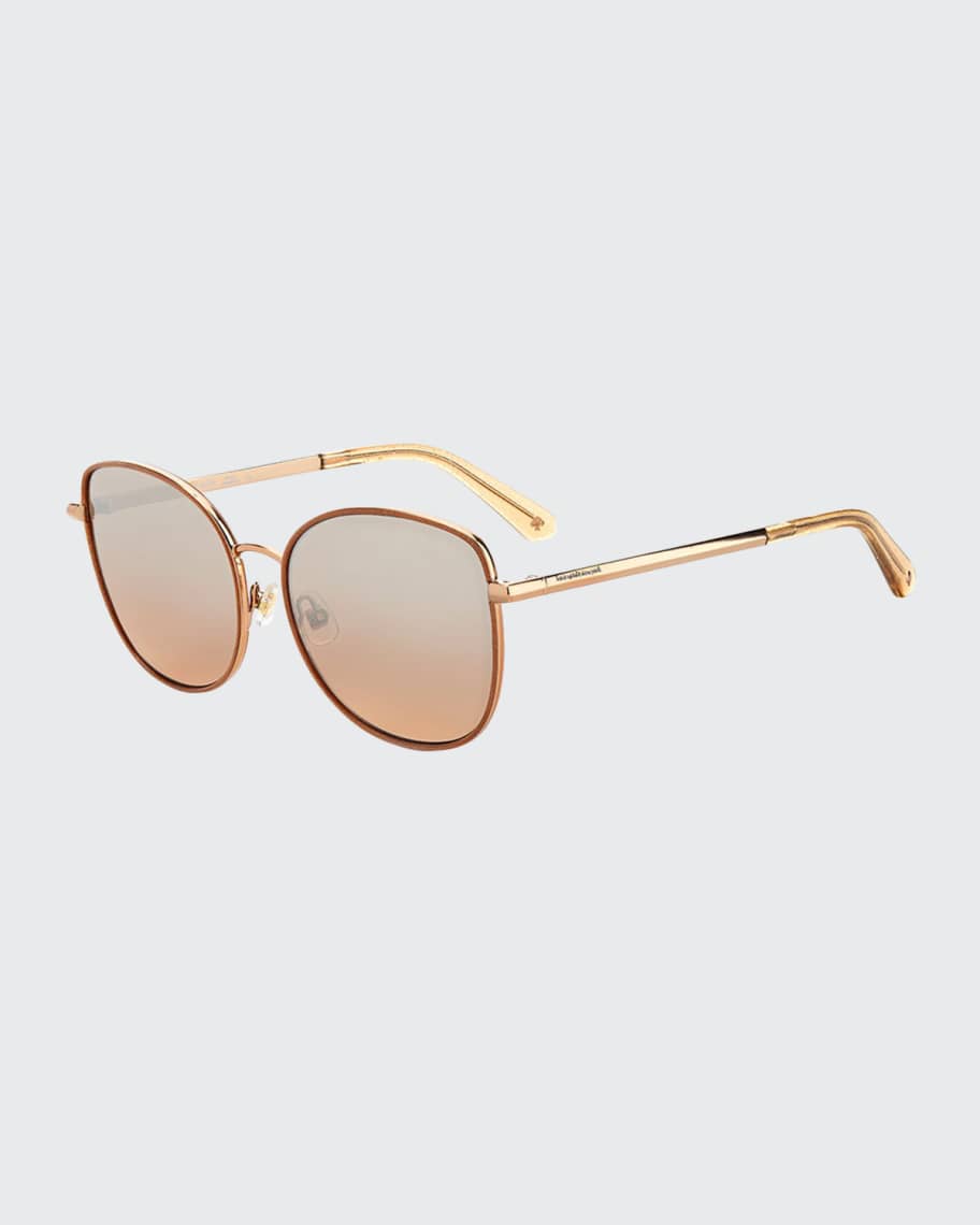 Kate Spade New York Maryam Oversized Stainless Steel Cat Eye Sunglasses