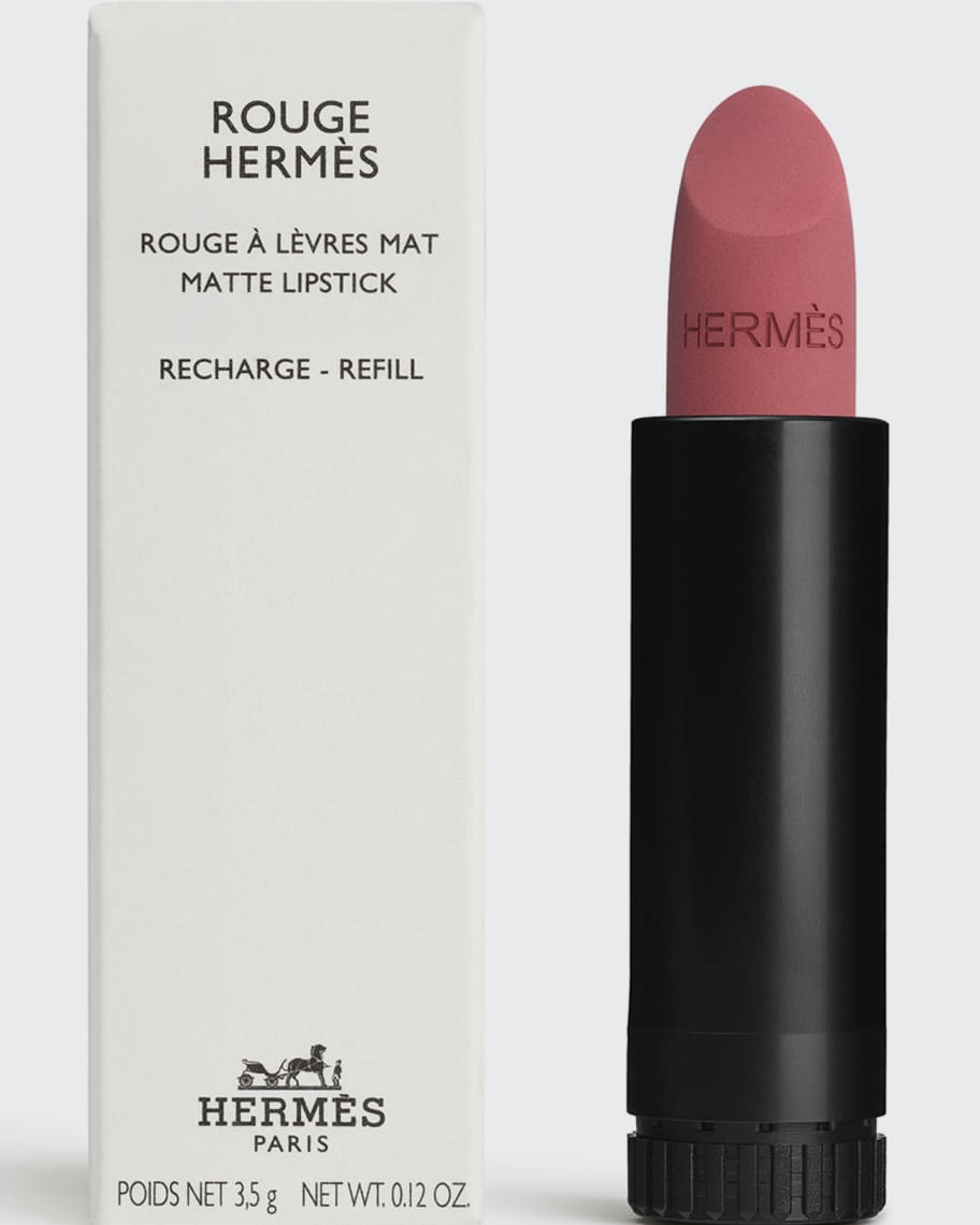 Hermes Rose Velours & Rouge Casaque Rouge Matte Lipsticks Review, Swatches,  Makeup Look Hermes Rose Velours Rouge Casaque Rouge Matte Lipsticks Review