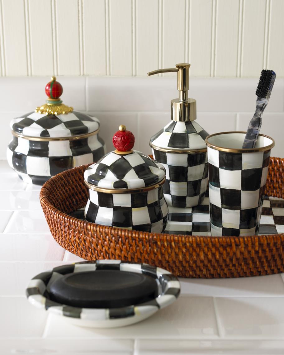 MacKenzie-Childs Courtly Check Tumbler | Neiman Marcus display picture 1