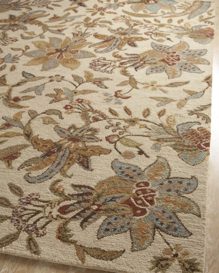 Ivory Jacobean Rug, 9