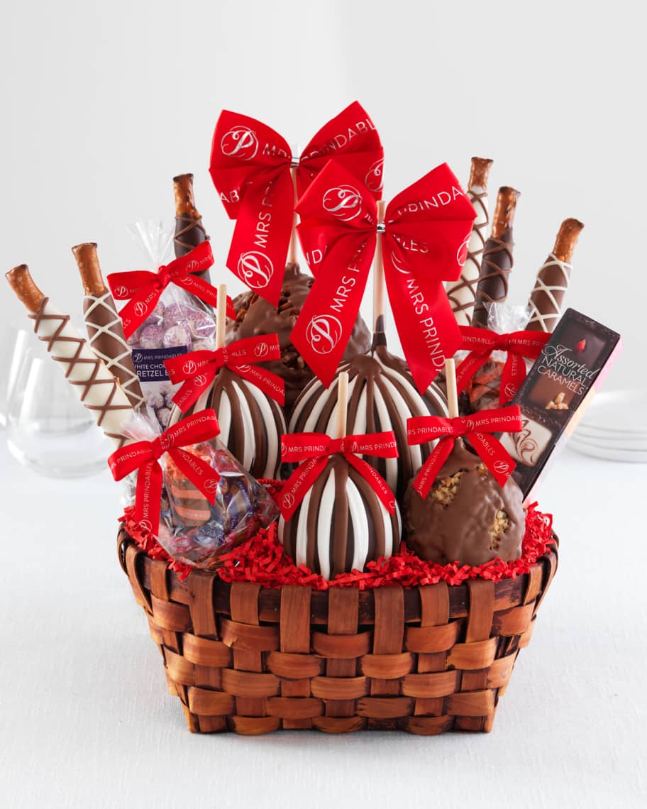 Mrs Prindable's Premium Caramel Apple Basket Neiman Marcus