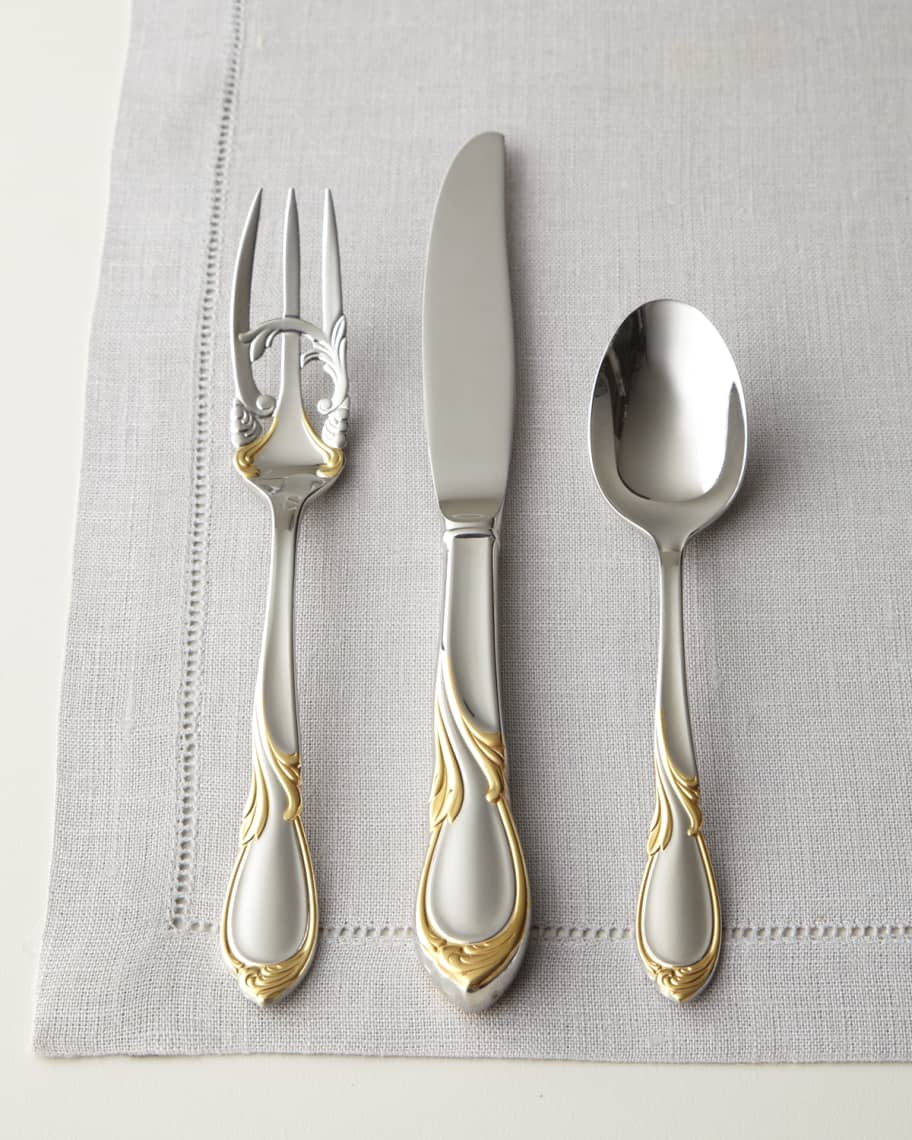 Yamazaki Tableware 5Piece Cache Stainless Steel Flatware Place Setting