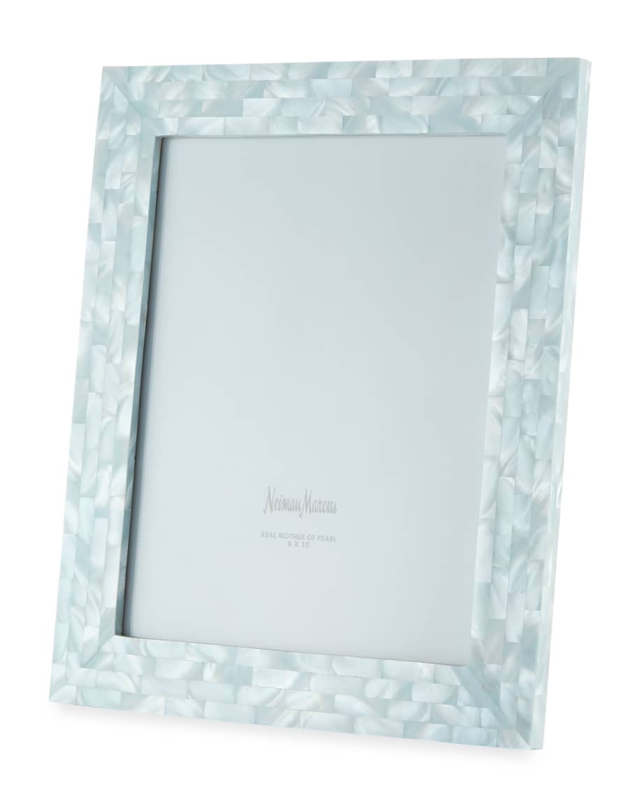 Mother-of-Pearl Picture Frame, Blue, 8" x 10"