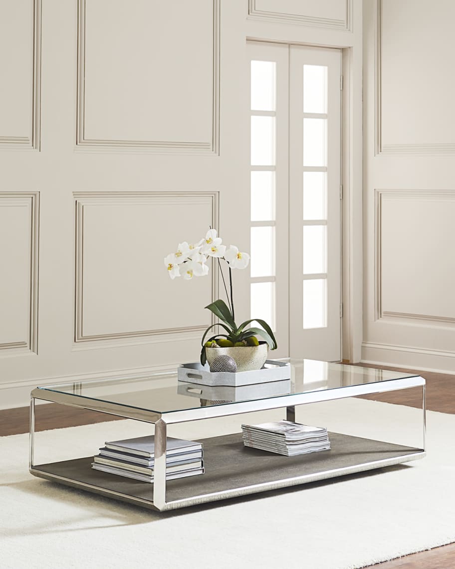 Four Hands Shagreen Shadow Box Coffee Table Neiman Marcus