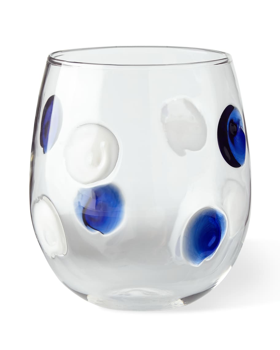 Vietri Dot Stemless Wine Glasses, Set of 2 Neiman Marcus