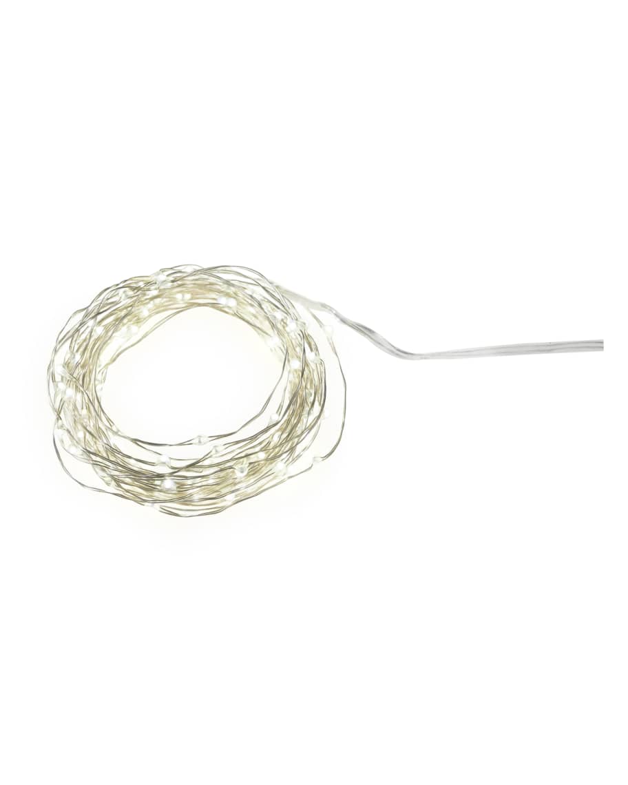 Simon Pearce LED Silver Wire Lights, 15' Neiman Marcus