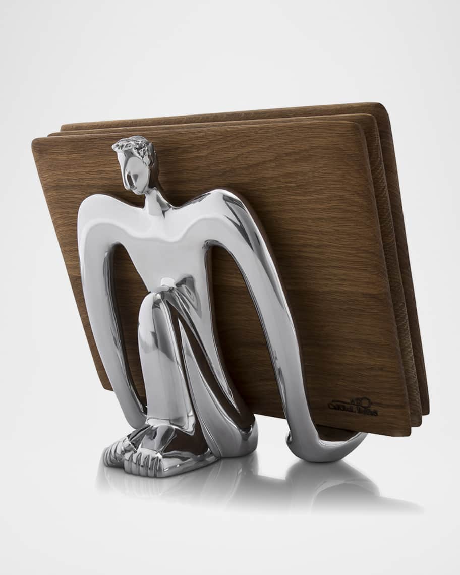 Carrol Boyes Above Board Serving Board & Holder Neiman Marcus