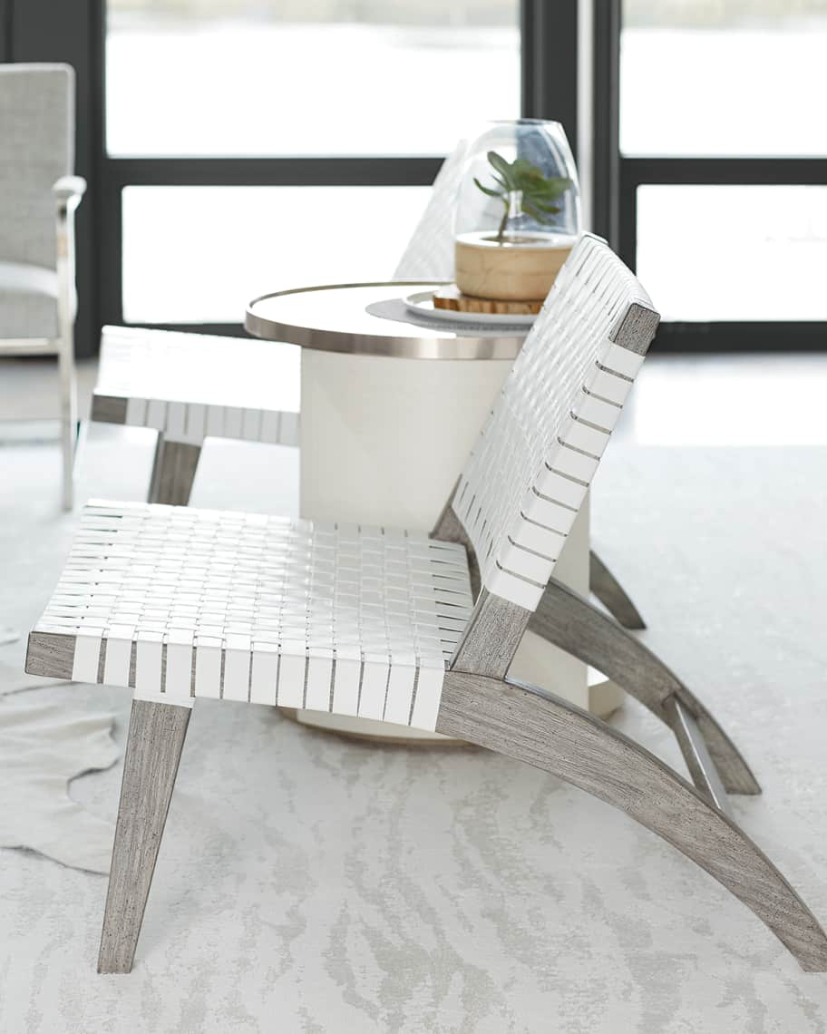 Bernhardt Silas Basket Weave Accent Chair Neiman Marcus