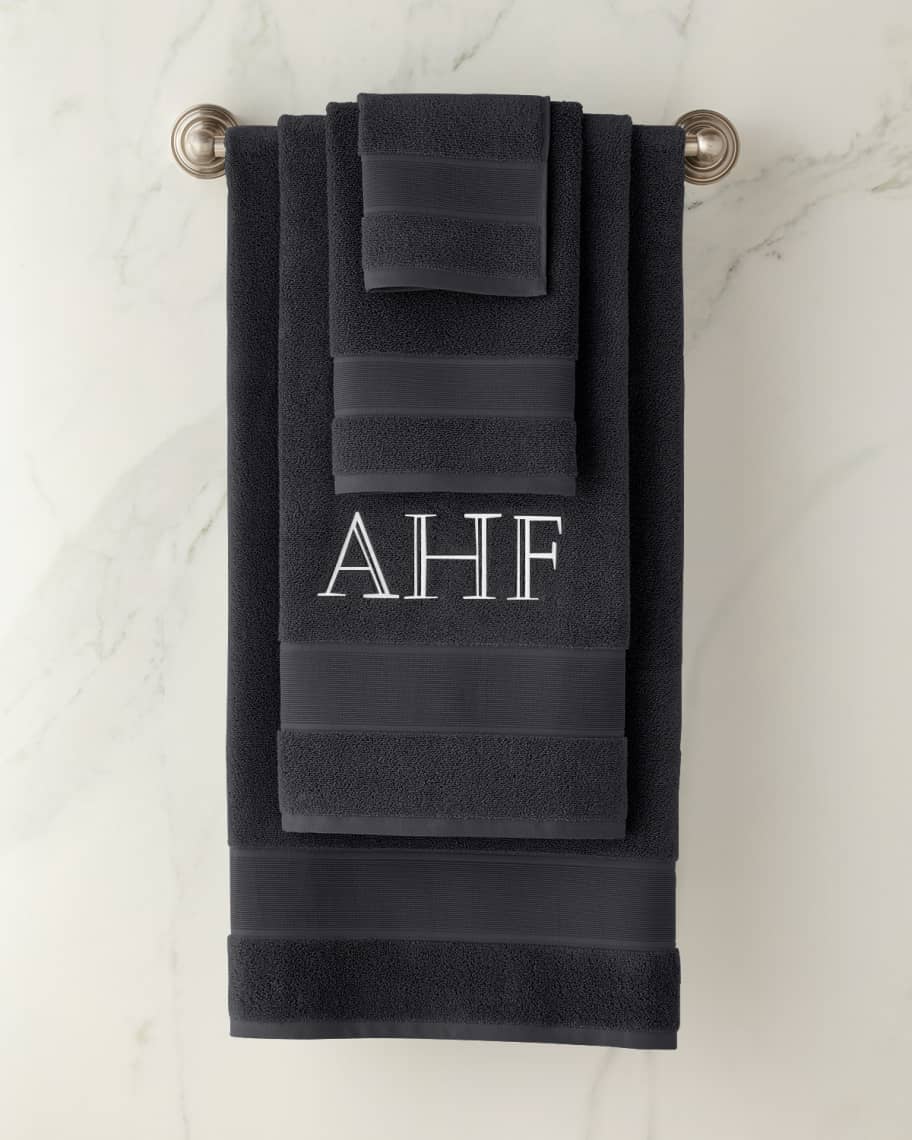 Ralph Lauren Sanders Cotton Solid 16 x 30 Black Hand Towel New Bathroom