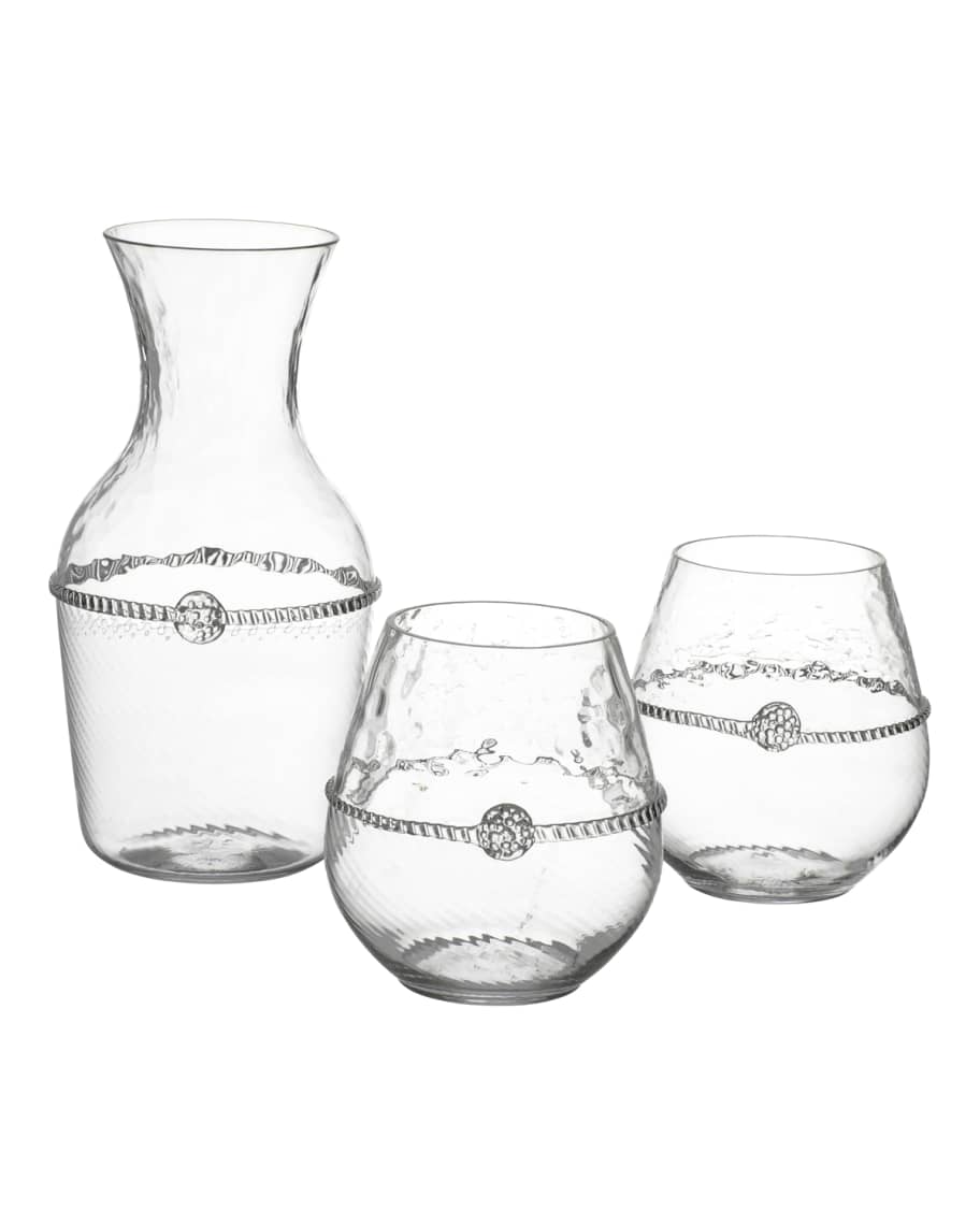 Juliska Graham Carafe & Stemless Red Wine Glasses Gift Set Neiman Marcus