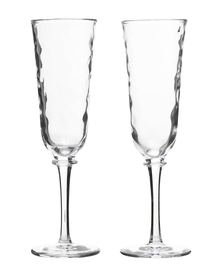 Juliska Carine Champagne Toasting Flutes, Set of Two Neiman Marcus