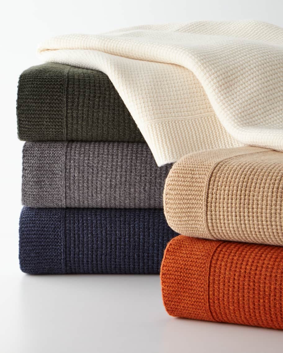 Sferra Chunky Knit Throw Neiman Marcus