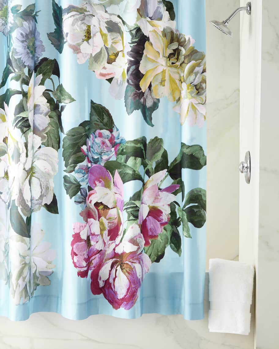 Designers Guild Delft Flower Sky Shower Curtain Neiman Marcus