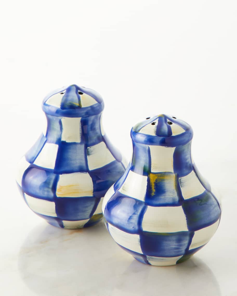 MacKenzie-Childs Royal Check Salt and Pepper Shakers