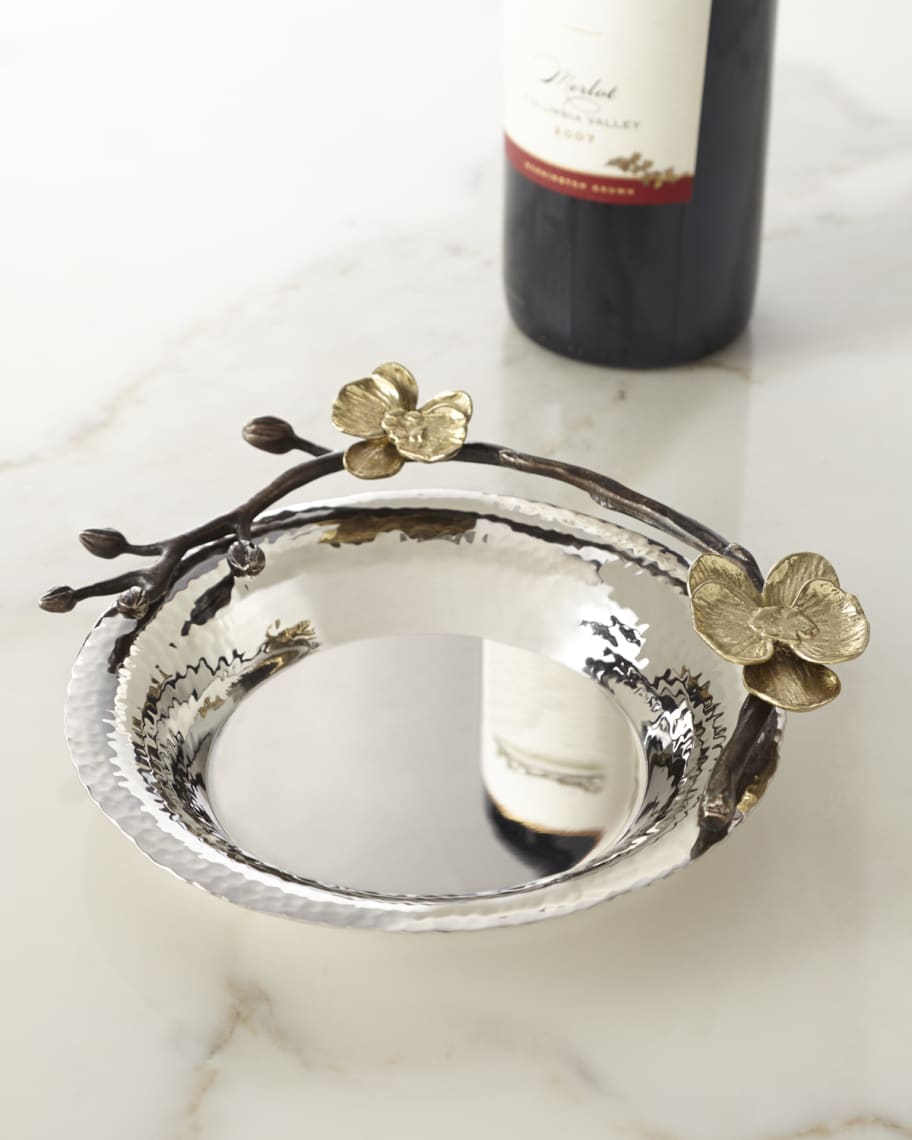 Michael Aram Gold Orchid Wine Coaster