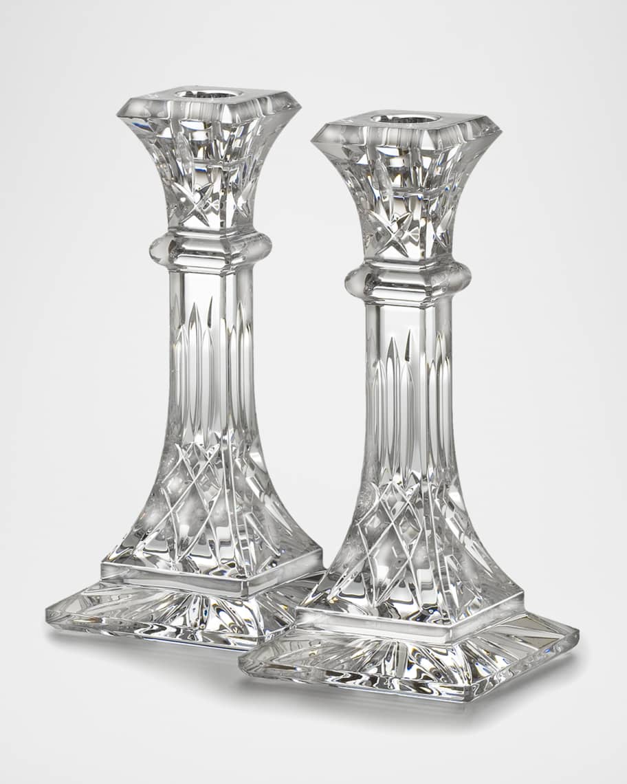 ウォーターフォード　キャンドルスティック　燭台　管mpr2 Waterford Crystal Medium Lismore Candlestick, Set of 2 | Neiman Marcus