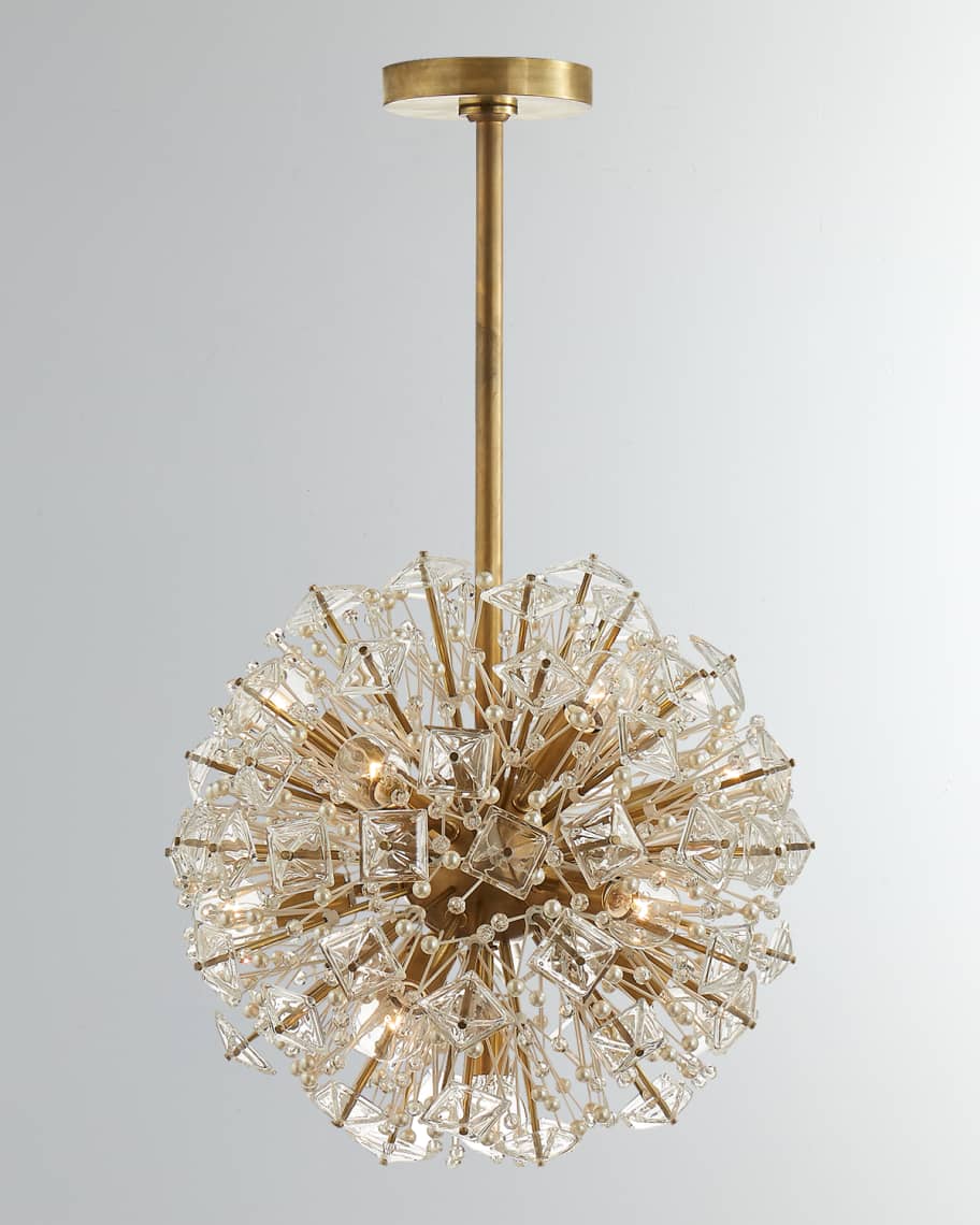 Visual Comfort Signature Antigua XL Drum Chandelier in Antique Brass &  Natural Abaca by Chapman & Myers