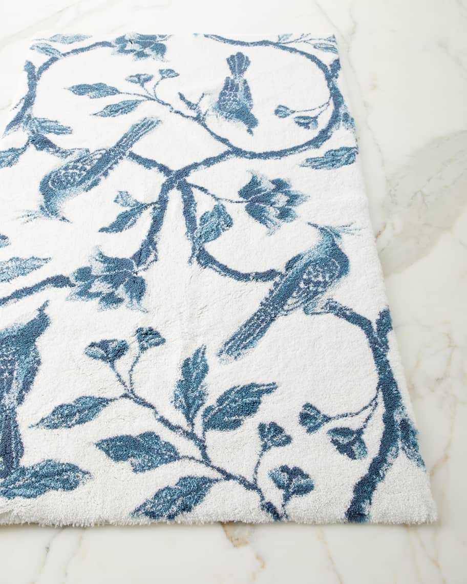 Abyss & Habidecor Blue Bird Bath Rug Neiman Marcus