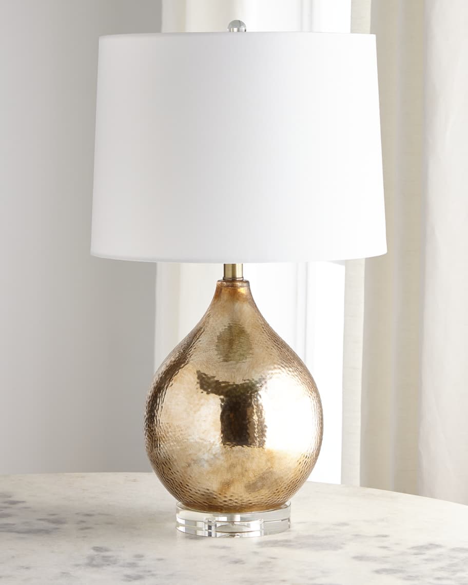 Hammered gold lamp discount