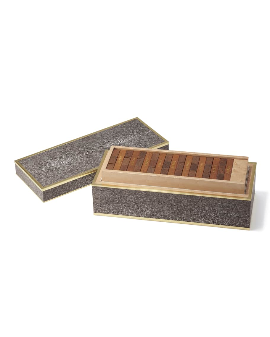 Aerin Shagreen JENGA® Set on SALE