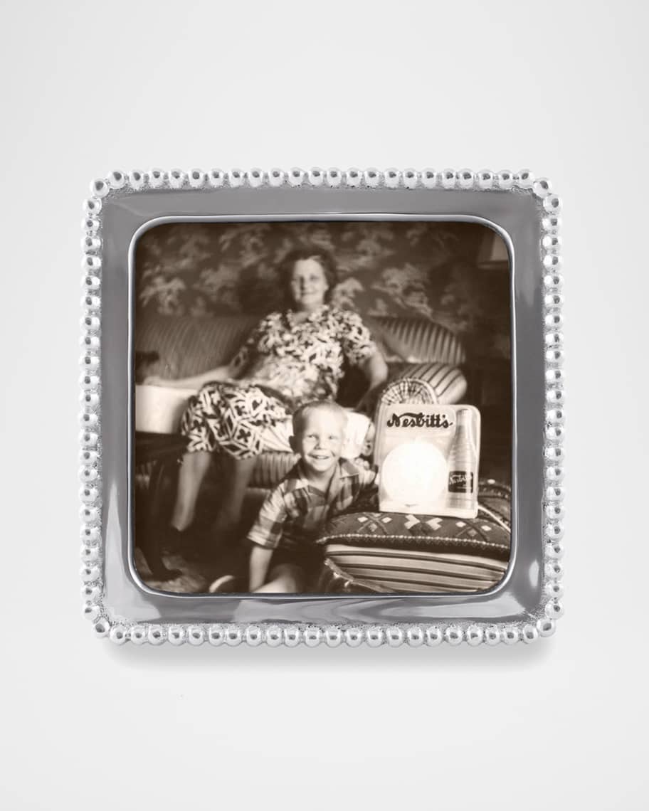 Mariposa Beaded Picture Frame, 5"Sq. Neiman Marcus
