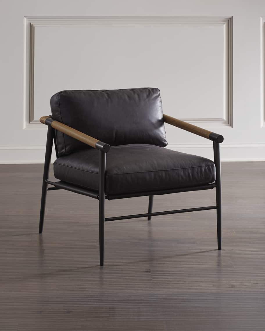 Four Hands Rayna Leather Accent Chair Neiman Marcus