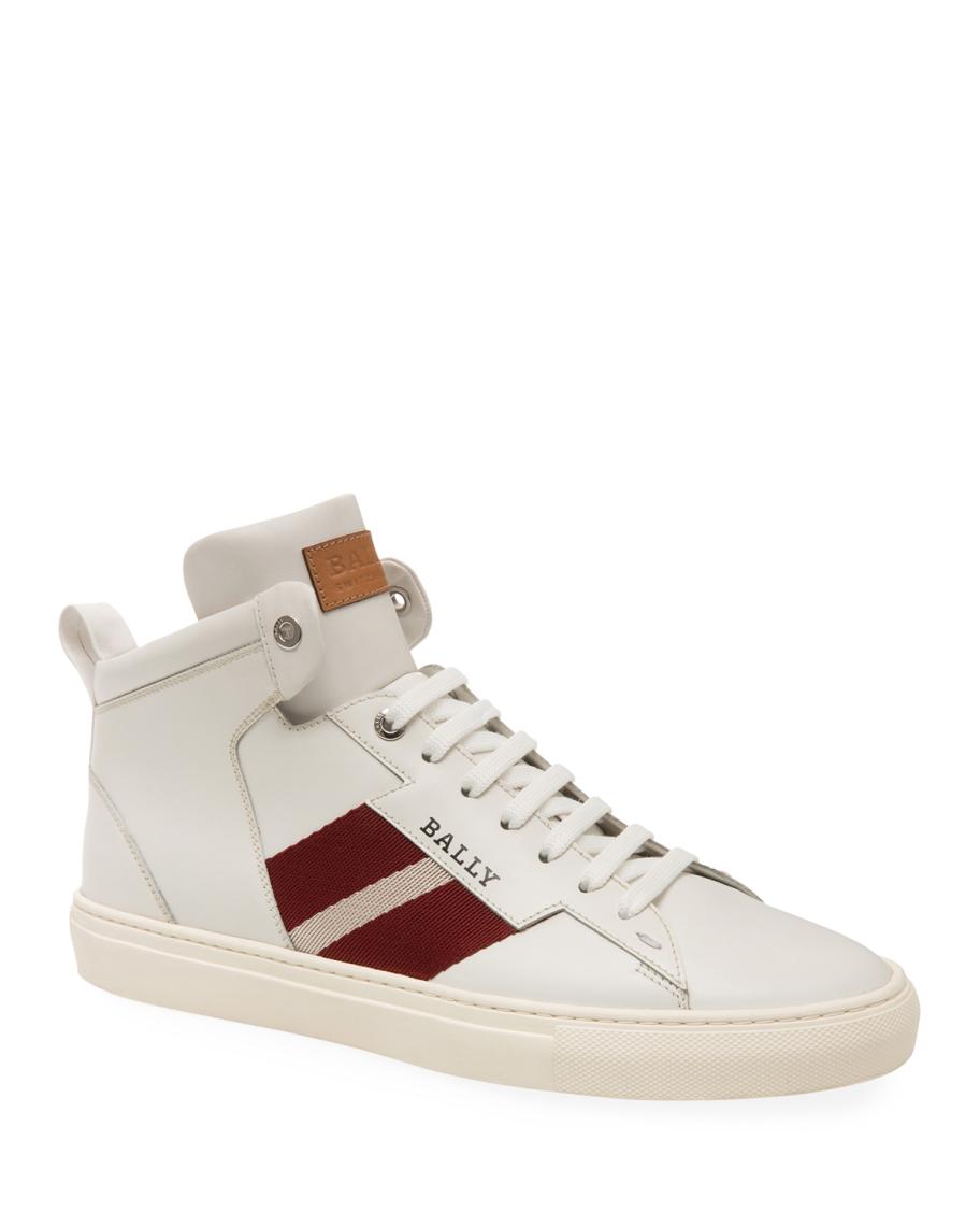 White leather Bally \