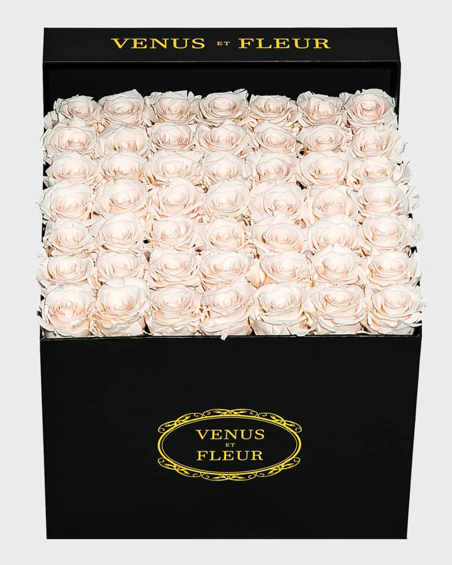Venus et Fleur Classic Mini Square Rose Box, Red, Decorative Accents Decorative Boxes